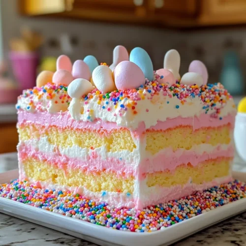 Easter Bunny Poke Cake