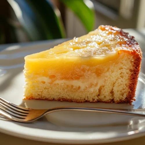 Served Pineapple Heaven Cake