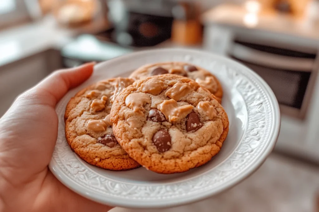 Freshly baked peanut butter cookies on a cooling rack
kraft peanut butter cookie recipe