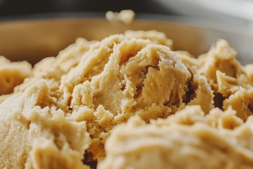 Rolled peanut butter cookie dough balls on a baking sheet